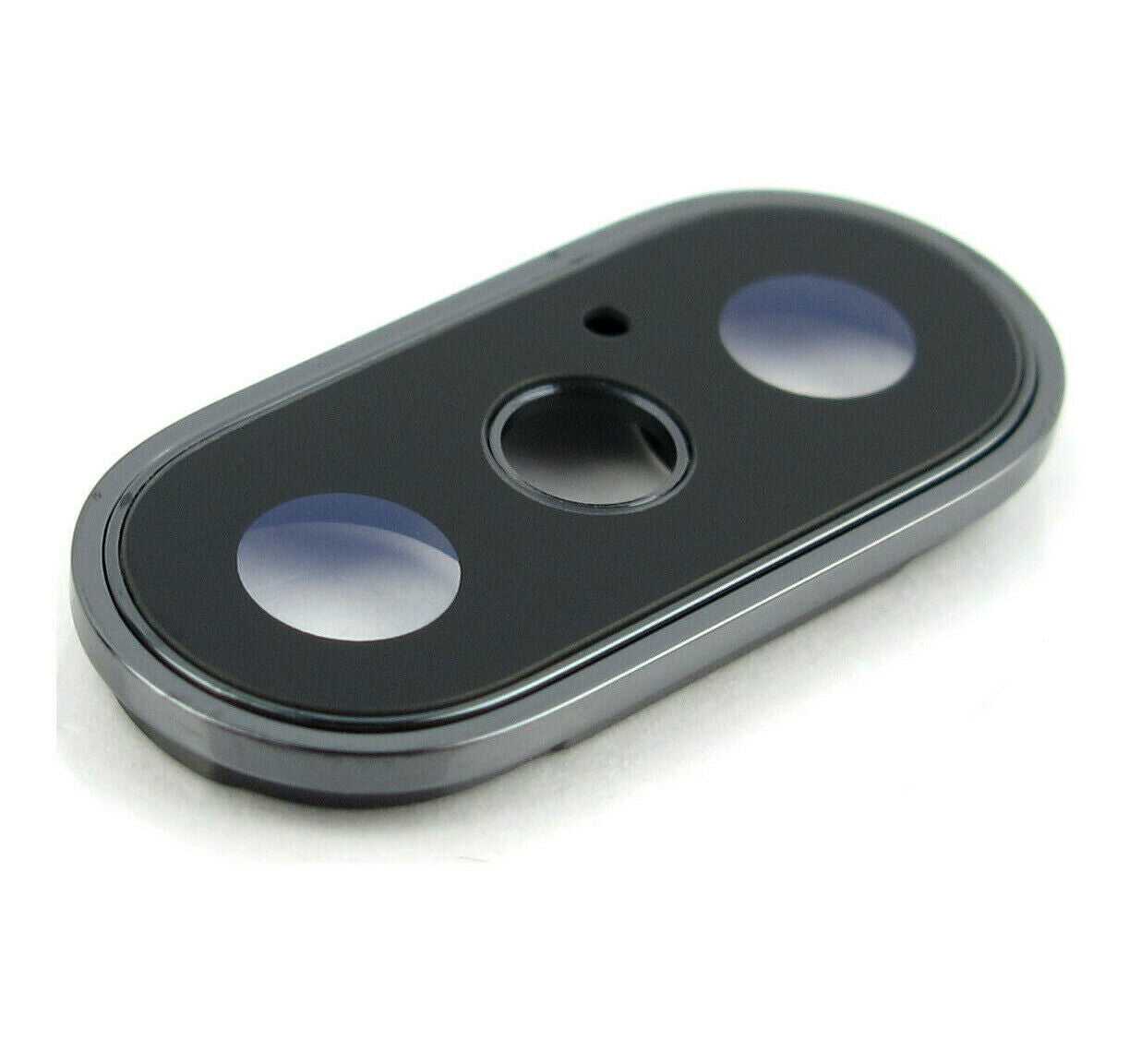 for iPhone X - Silver Replacement Sapphire Glass Camera Lens & Housing |FPC