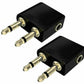 2x Aeroplane Airplane Airline In-Flight Chair Audio Adapter Headphone | FPC