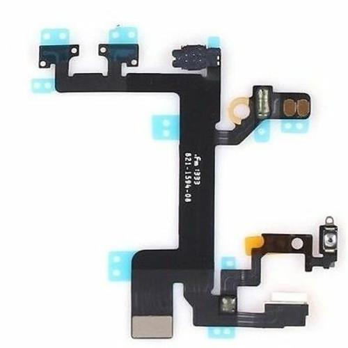 for iPhone 5S - Replacement OEM Power Lock Mute Volume Switch Button Flex | FPC